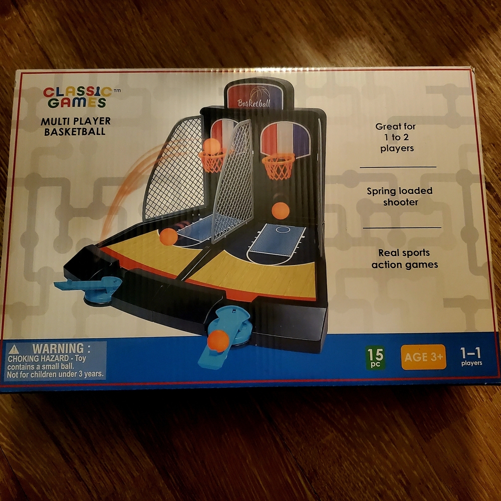 Classic Games Mini Basketball Set - 1 To 2 Players